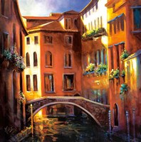 Sunset in Venice Fine Art Print