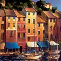 Portofino Waterfront Fine Art Print