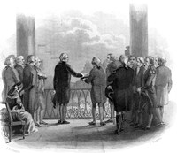 1789 Inauguration Of George Washington As First President Of The USA Fine Art Print