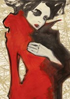Feminine Red (detail) Fine Art Print