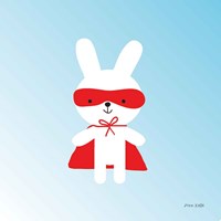 Rabbit Super Hero Framed Print
