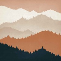 Mountain View Terra Cotta Fine Art Print