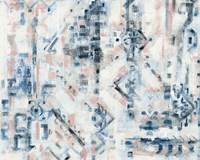 Scattered Indigo Rose Crop Fine Art Print