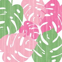 Monstera II Hot Pink Fine Art Print