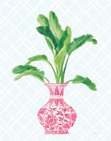 Palm Chinoiserie I Pink Fine Art Print