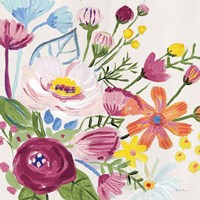 Vintage Floral II v2 Crop Fine Art Print