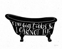 Bathroom Puns I Black Fine Art Print