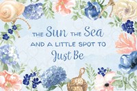 Coastline Botanical IV Blue Fine Art Print