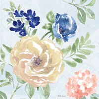 Coastline Botanical II Blue Fine Art Print