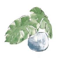 Plant Big Leaf IV Dark Green Fine Art Print