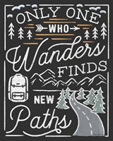 Adventurous VII Black Framed Print