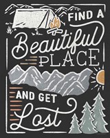 Adventurous V Black Framed Print