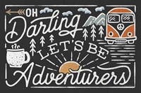 Adventurous I Black Fine Art Print