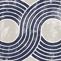 Over the Rainbow II Navy Gray Fine Art Print