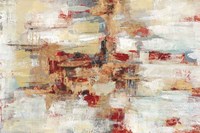 Old Bridge Reminiscence Red Fine Art Print