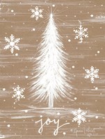 Joy Christmas Tree Fine Art Print