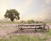 Flower Wagon at Sunset Fine Art Print
