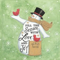 Fill the Season Snowman Fine Art Print