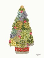 Santa's Succulents Fine Art Print