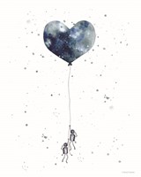 Heart on Balloon Fine Art Print