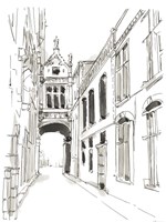 Pen & Ink Travel Studies III Fine Art Print