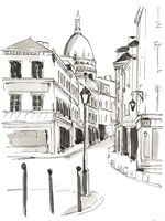Pen & Ink Travel Studies IV Fine Art Print