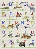 Alphabet Animals Fine Art Print