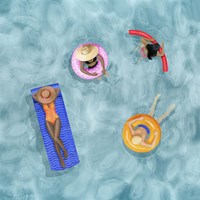 Poolside I Fine Art Print