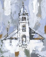 Cerulean Spire I Fine Art Print