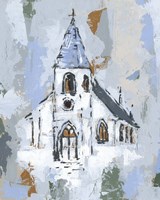 Cerulean Spire II Fine Art Print