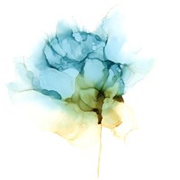 Blooming Cyan I Framed Print