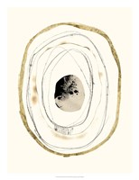 Paper, Gold & Smoke I Fine Art Print