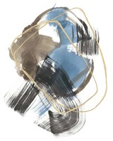 Gold Loops I Framed Print