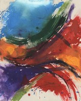 Primary Splash I Framed Print