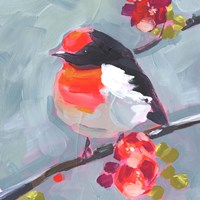 Brushstroke Bird I Fine Art Print