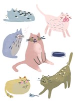 Cat Squad II Fine Art Print