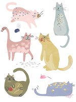 Cat Squad IV Fine Art Print
