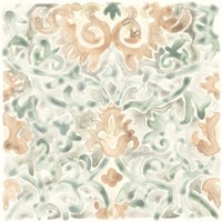 Terracotta Garden Tile V Fine Art Print