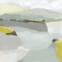 Citron Ridgeline I Framed Print