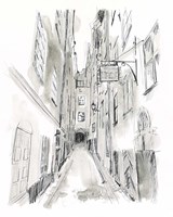 European City Sketch I Fine Art Print