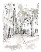 European City Sketch II Fine Art Print