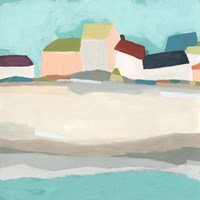 Coastal Village I Fine Art Print