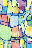 Stained Glass Composition I Fine Art Print