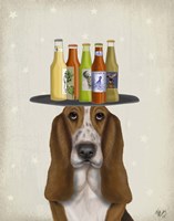 Basset Hound Beer Lover Fine Art Print