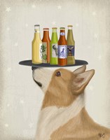 Corgi Tan White Beer Lover Fine Art Print