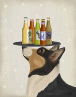 Corgi Tricolour Beer Lover Fine Art Print
