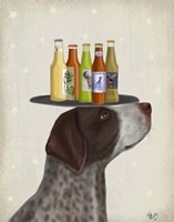 German Shorthaired Pointer Ice Cream Beer Lover Fine Art Print