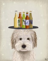 Labradoodle Cream Beer Lover Fine Art Print