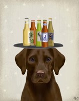 Labrador Yellow Beer Lover Fine Art Print