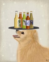 Pomeranian Yellow Beer Lover Fine Art Print